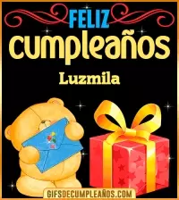 GIF Tarjetas animadas de cumpleaños Luzmila